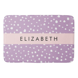Lilac Dalmatian Spots, Dalmatian Dots, ditt namn Badrumsmatta