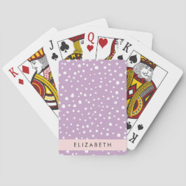 Lilac Dalmatian Spots, Dalmatian Dots, ditt namn Casinokort