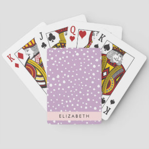 Lilac Dalmatian Spots, Dalmatian Dots, ditt namn Casinokort