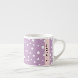 Lilac Dalmatian Spots, Dalmatian Dots, ditt namn Espressomugg
