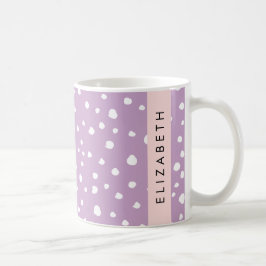Lilac Dalmatian Spots, Dalmatian Dots, ditt namn Kaffemugg
