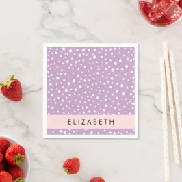 Lilac Dalmatian Spots, Dalmatian Dots, ditt namn Pappersservett