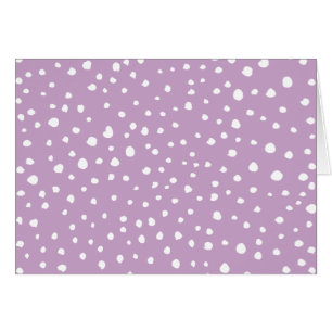 Lilac Dalmatian Spots, Dalmatian Dots, Doften Hälsningskort