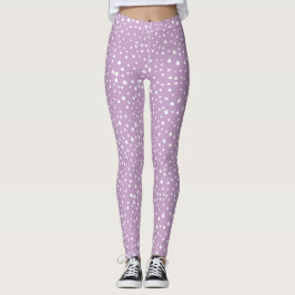 Lilac Dalmatian Spots, Dalmatian Dots, Doften Leggings