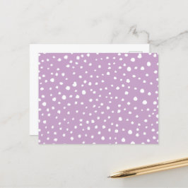 Lilac Dalmatian Spots, Dalmatian Dots, Doften Vykort