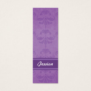Lilac Damask Bookmark Litet Visitkort