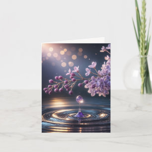 Lilac DewDrop Helgkort