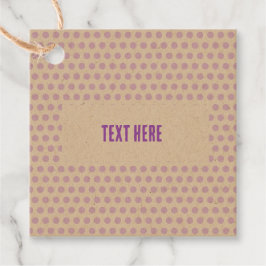 Lilac Dots Gåvor Etiketter