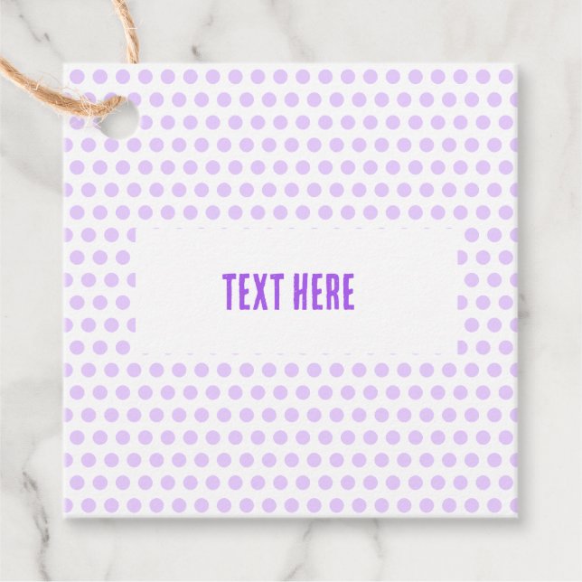 Lilac Dots Gåvor Etiketter (Framsida)