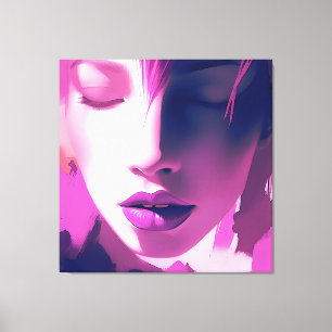 Lilac Dream Whisper - Serene, Etheral, Lila Canvastryck
