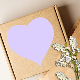 Lilac Dreams Enfärgad | Klassisk Elegant Hjärtformat Klistermärke