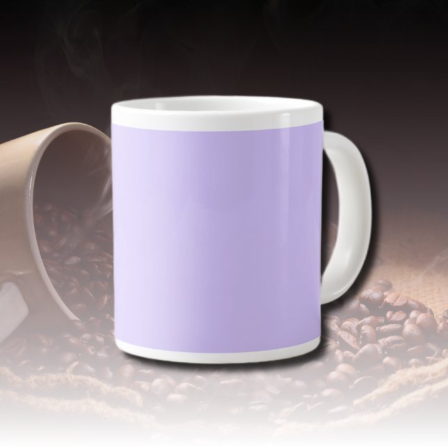 Lilac Dreams Solid Färg | Klassisk Elegant Jumbo Mugg (Skapare uppladdad)