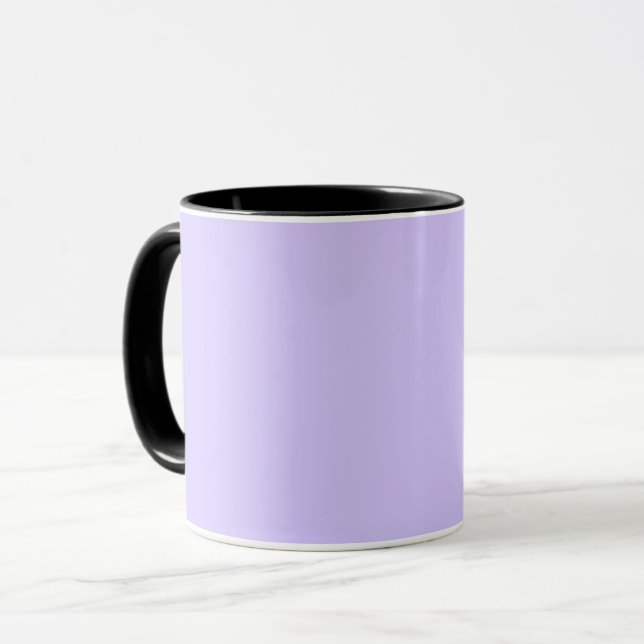 Lilac Dreams Solid Färg | Klassisk Elegant Mugg (Framsida vänster)