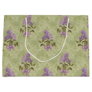 Lilac Dreams Vintage Stil Grönt Antique Damask