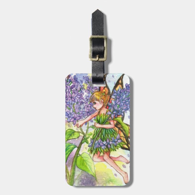 Lilac Fairy Bagagebricka (Vertikal Framsida)