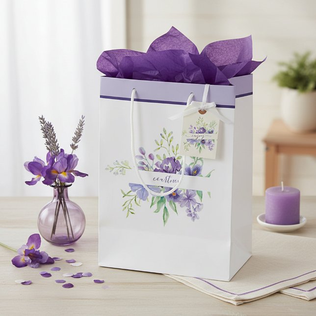 Lilac-färgad akvarellblomma personlig  (Skapare uppladdad)