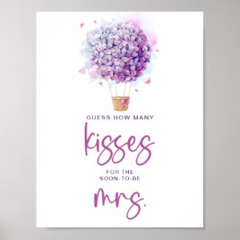 Lilac fjärilar Hur många kyssar till bruden Poster