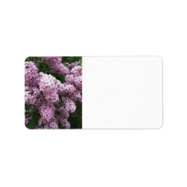 Lilac Flower Address Label Adressetikett