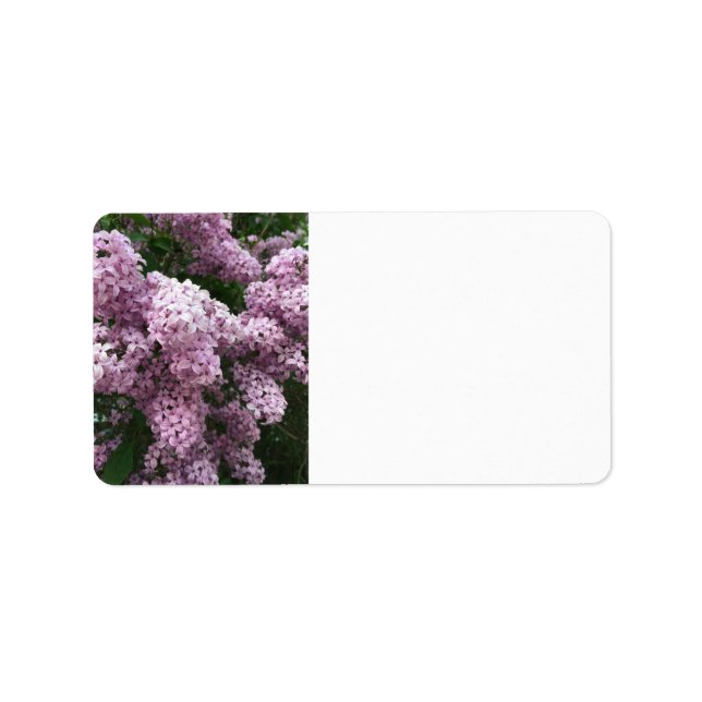 Lilac Flower Address Label Adressetikett (Framsidan)