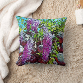 Lilac flowers blooming garden kudde