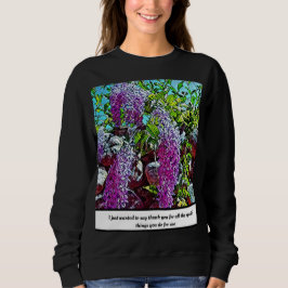 Lilac flowers blooming garden t shirt