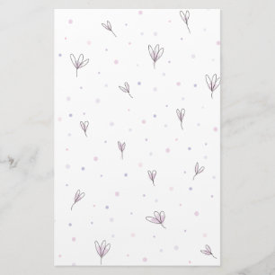 Lilac Flowers Brevpapper
