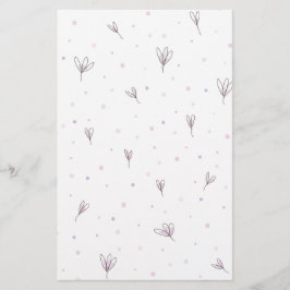 Lilac Flowers Brevpapper