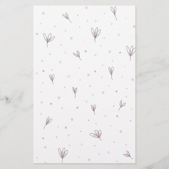 Lilac Flowers Brevpapper (Framsida)