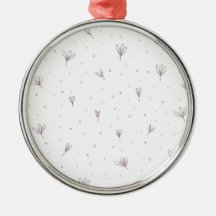Lilac Flowers Ceramic Ornament