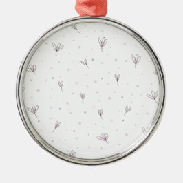 Lilac Flowers Ceramic Ornament