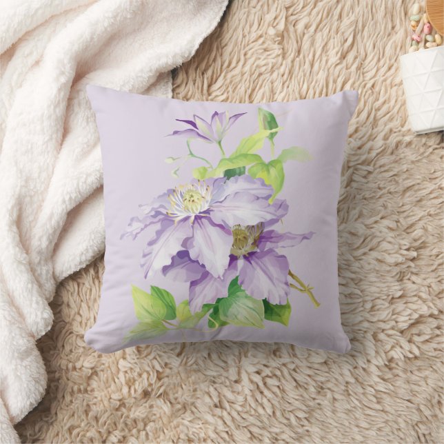 Lilac Flowers Dekorativ kudde (Filt)