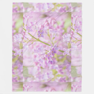 Lilac Flowers Mist Fleecefilt