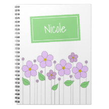 Lilac Flowers och Märkre Photo Notebook