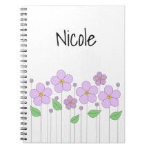 Lilac Flowers Photo Notebook