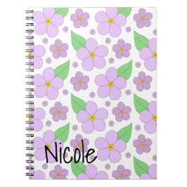 Lilac Flowers Photo Notebook Anteckningsbok