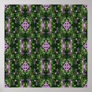 Lilac Garden Houses... Poster