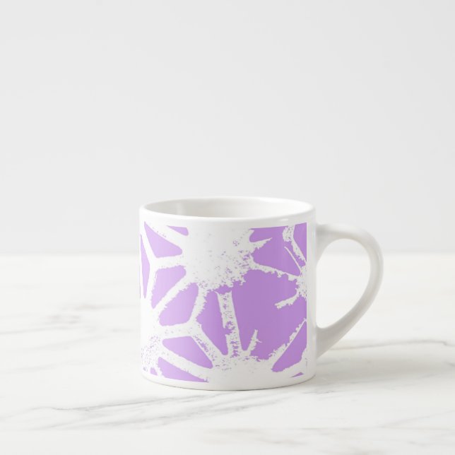 Lilac geometric mönster espressomugg (Höger)