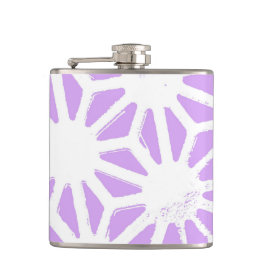 Lilac geometric mönster fickplunta