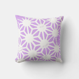 Lilac geometric mönster kudde