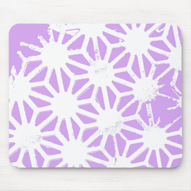 Lilac geometric mönster musmatta (Framsidan)