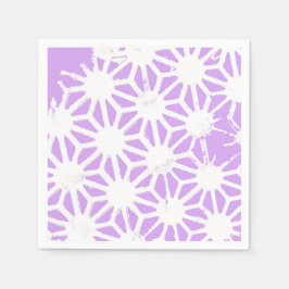 Lilac geometric mönster pappersservett