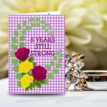 Lilac Gingham-Blommigten 5-årsdagen: Couple Gift