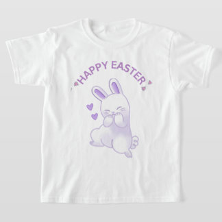 Lilac "Glad påsk all" Loving Bunny T Shirt