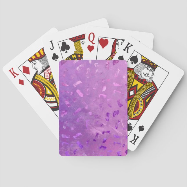 Lilac Glitter Casinokort (Baksidan)