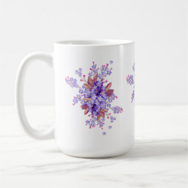 Lilac glömde-jag-inte Flower Bröllop Kaffemugg