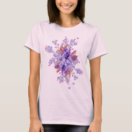 Lilac glömde-jag-inte Flower Bröllop T Shirt