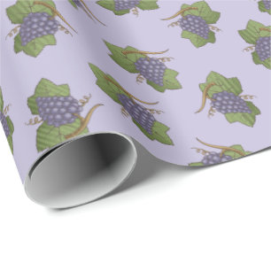 Lilac Grapes Mönster Presentpapper