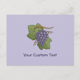Lilac Grapes Vykort
