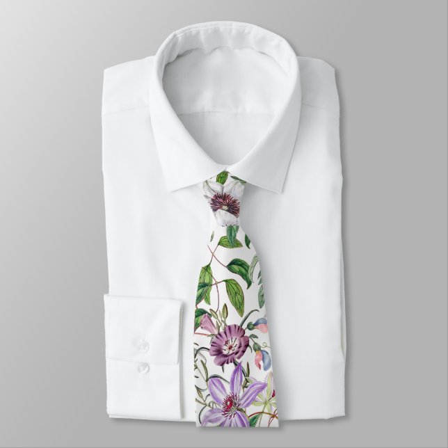 Lilac Grönt White Vintage Botanical Flowers Slips (Bunden)
