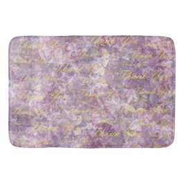 Lilac, guld, silver, tack + er, blommor, blommigt, badrumsmatta